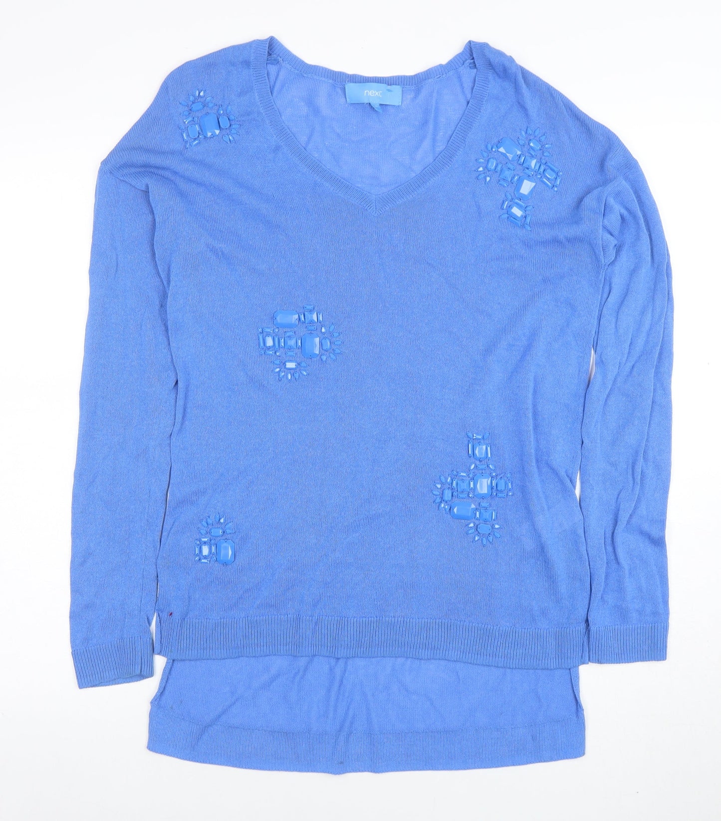 Womens UK Size 10 NEXT Blue Pullover Jumper
