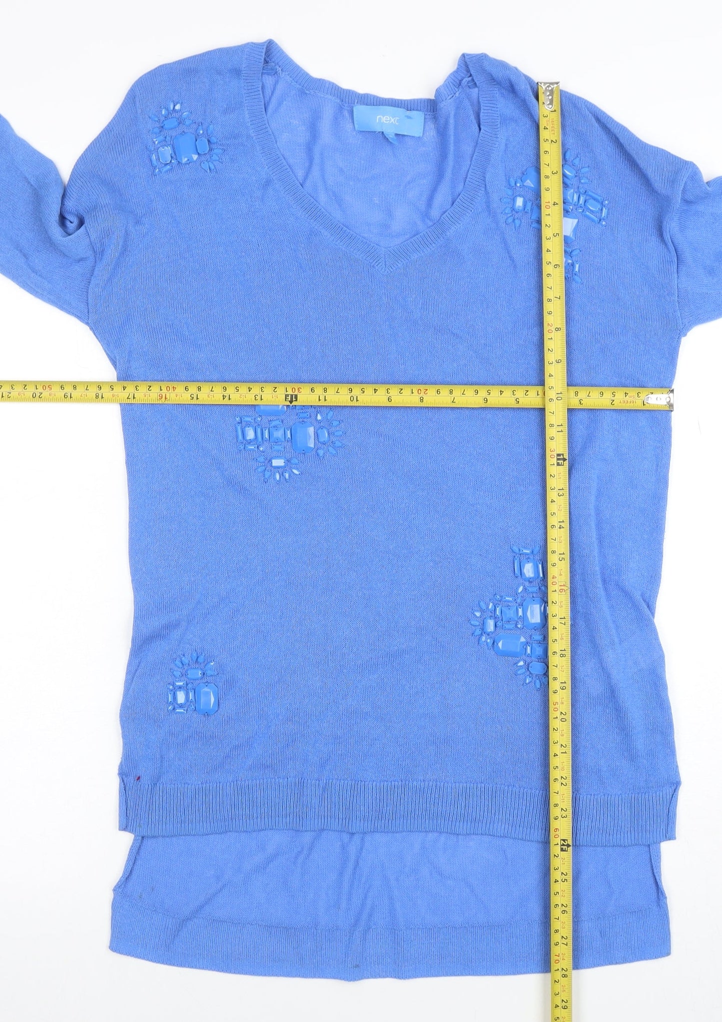 Womens UK Size 10 NEXT Blue Pullover Jumper