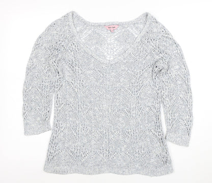 Womens UK Size 10 Phase Eight Grey Pullover Jumper