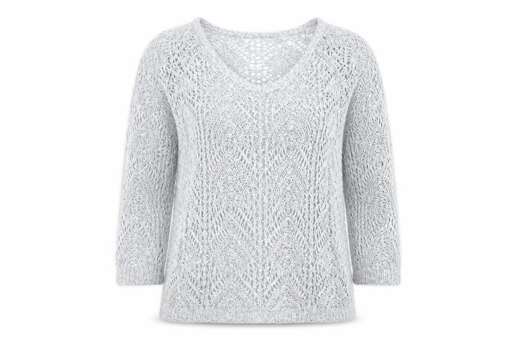 Womens UK Size 10 Phase Eight Grey Pullover Jumper