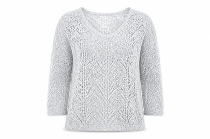 Womens UK Size 10 Phase Eight Grey Pullover Jumper