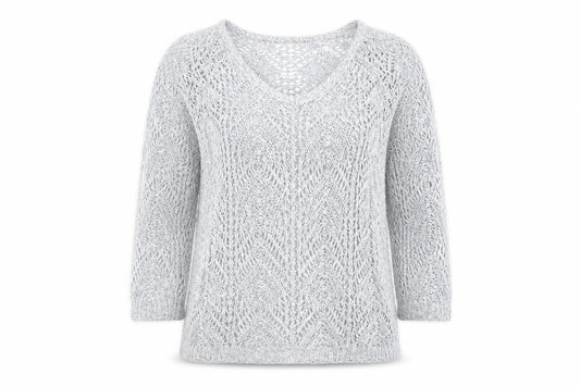 Womens UK Size 10 Phase Eight Grey Pullover Jumper