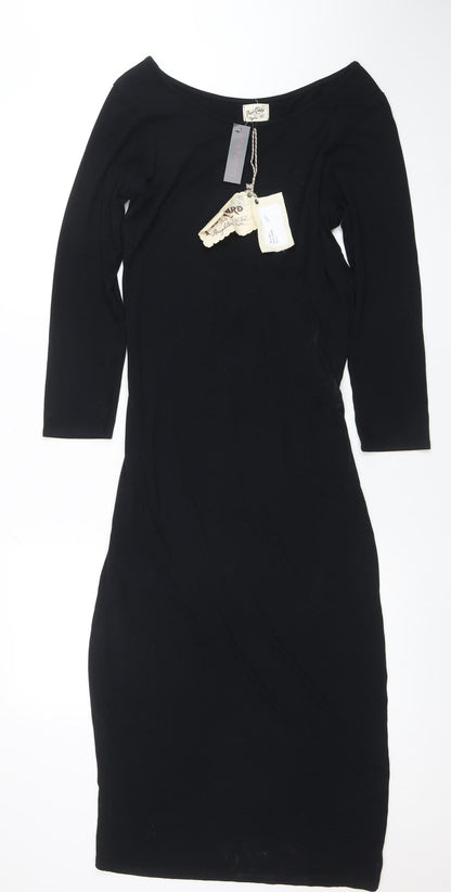 Womens UK Size S Post Card by Elif Bodycon Dress