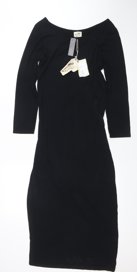 Womens UK Size S Post Card by Elif Bodycon Dress