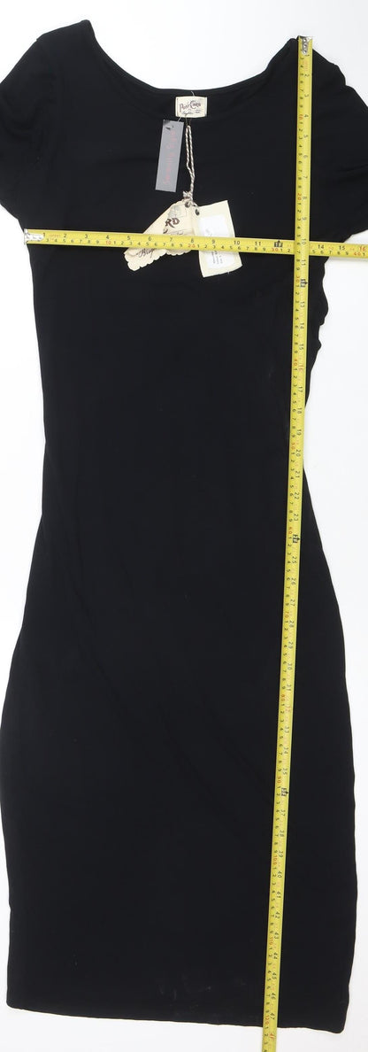 Womens UK Size S Post Card by Elif Bodycon Dress
