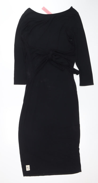 Womens UK Size S Post Card by Elif Bodycon Dress
