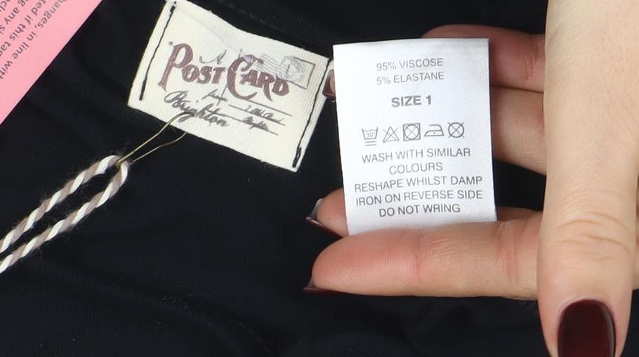 Womens UK Size S Post Card by Elif Bodycon Dress