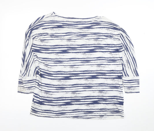 Womens UK Size M Jaeger Blue Basic T-Shirt