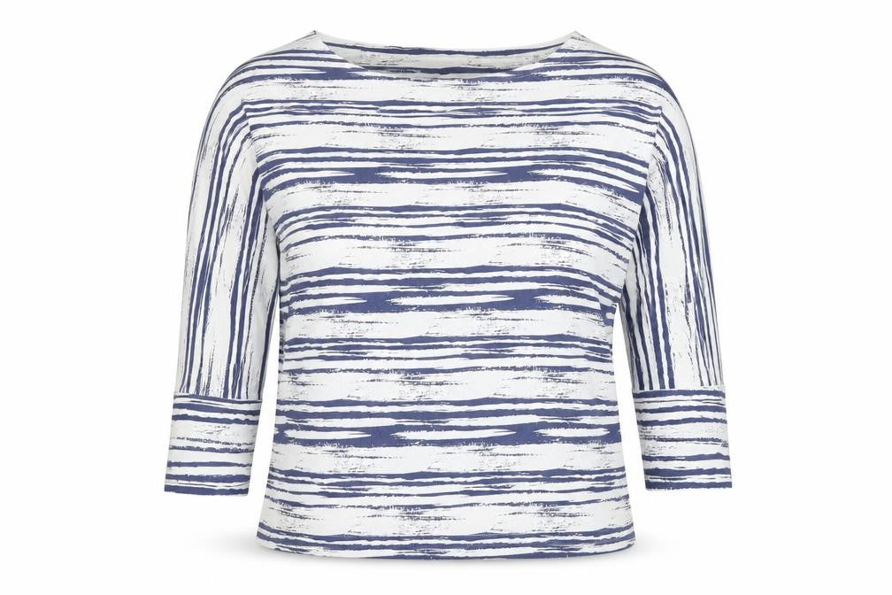 Womens UK Size M Jaeger Blue Basic T-Shirt