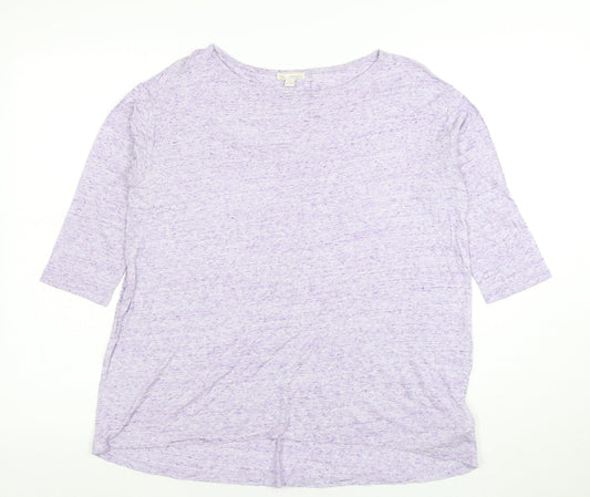 Womens UK Size S Gap Purple Basic T-Shirt