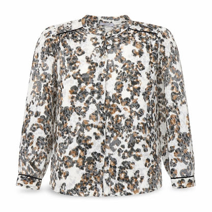 Marks and Spencer Women’s Multicoloured Leopard Print Long Sleeve Blouse Size 16