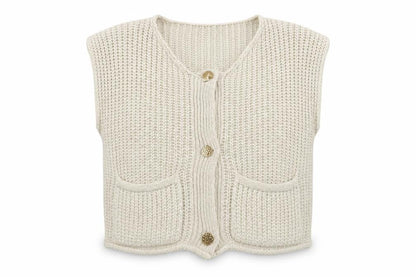 Womens UK Size S Quiz Beige Cardigan Jumper
