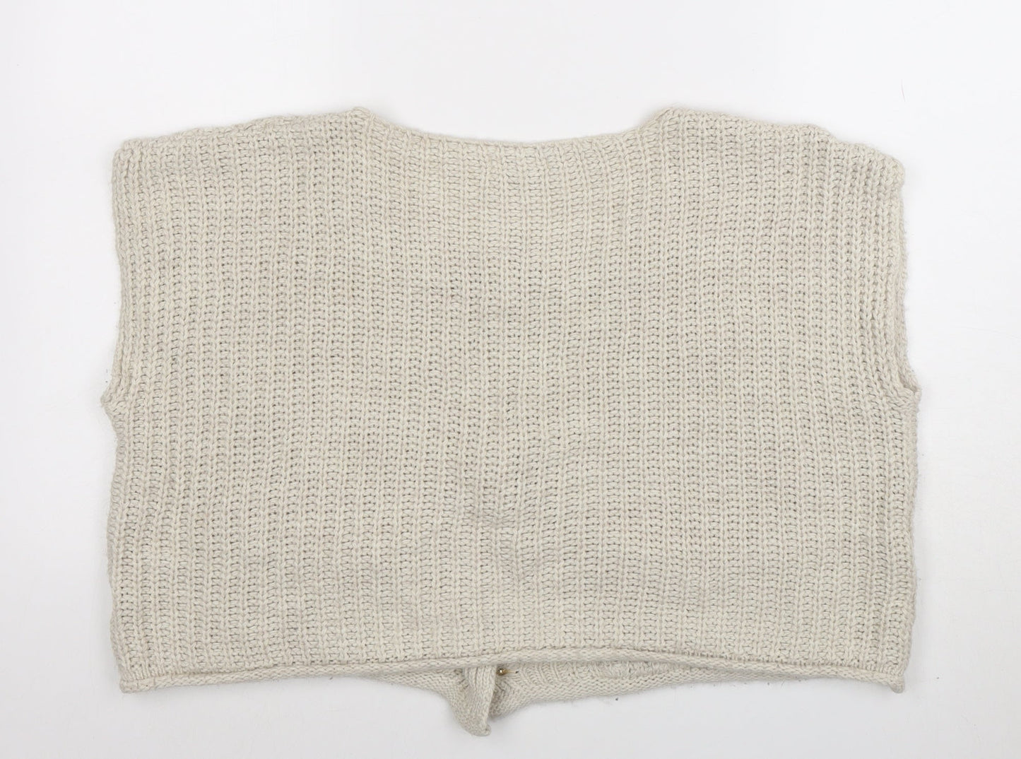 Womens UK Size S Quiz Beige Cardigan Jumper