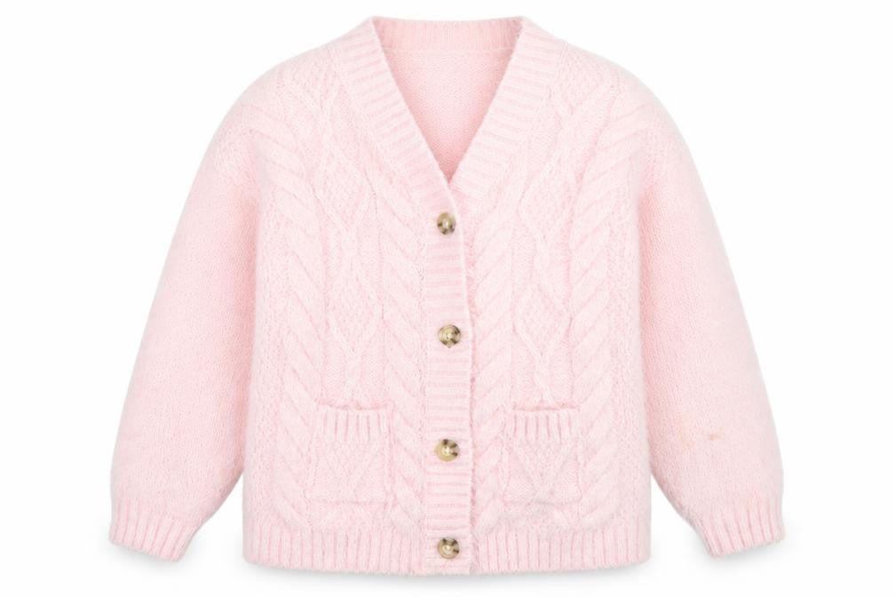 Teens UK Size 7-8 George Pink Cardigan Jumper