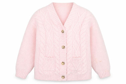 Teens UK Size 7-8 George Pink Cardigan Jumper