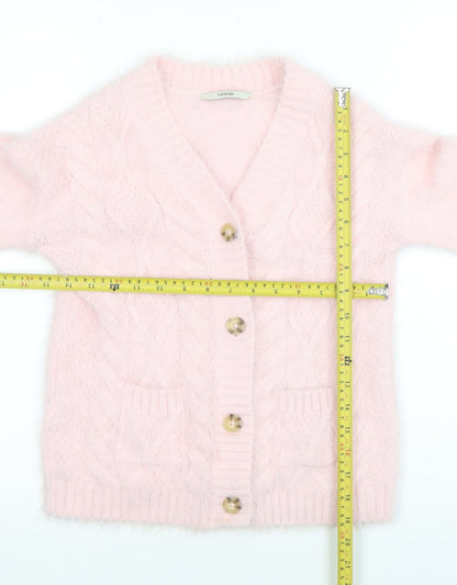 Teens UK Size 7-8 George Pink Cardigan Jumper