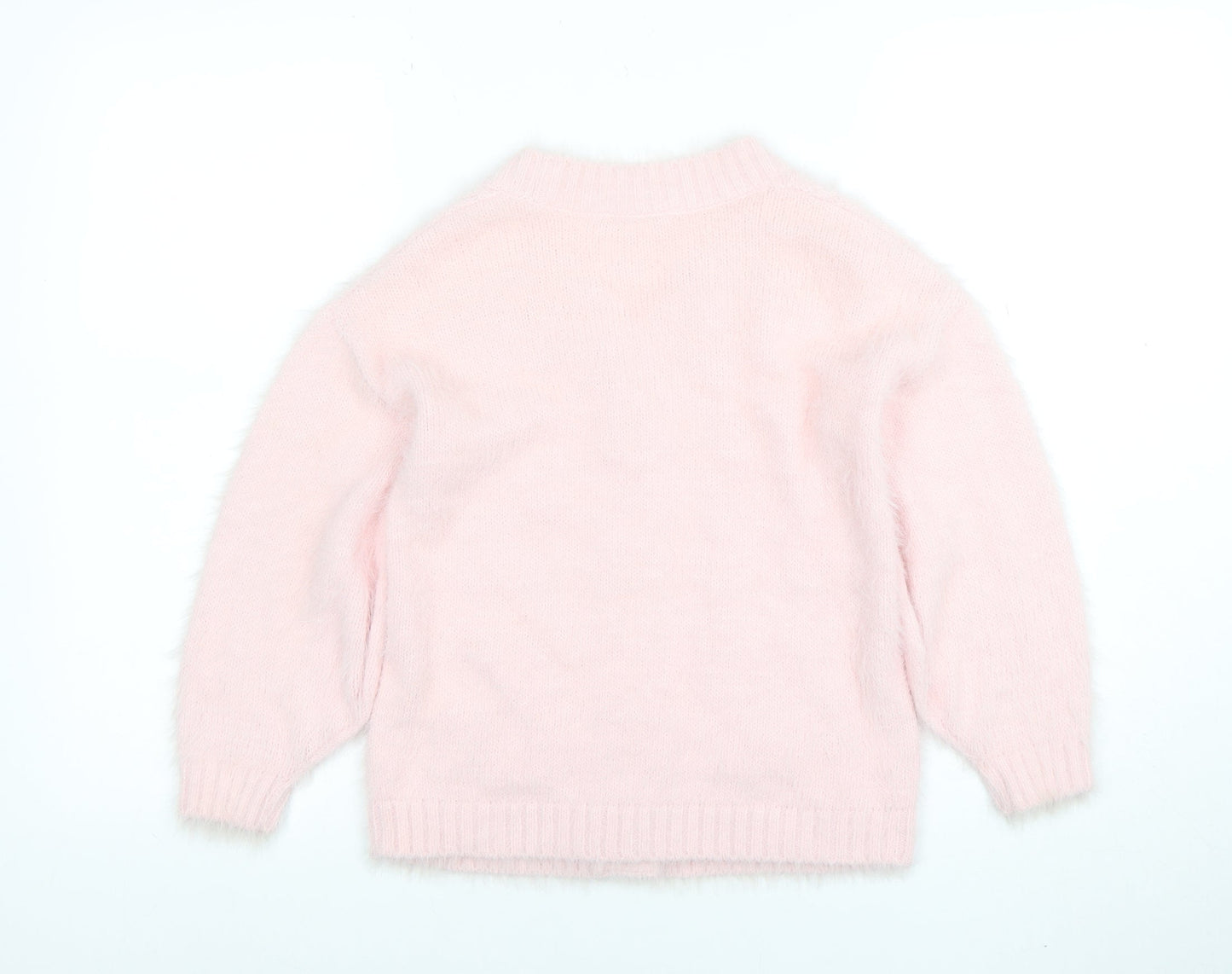 Teens UK Size 7-8 George Pink Cardigan Jumper