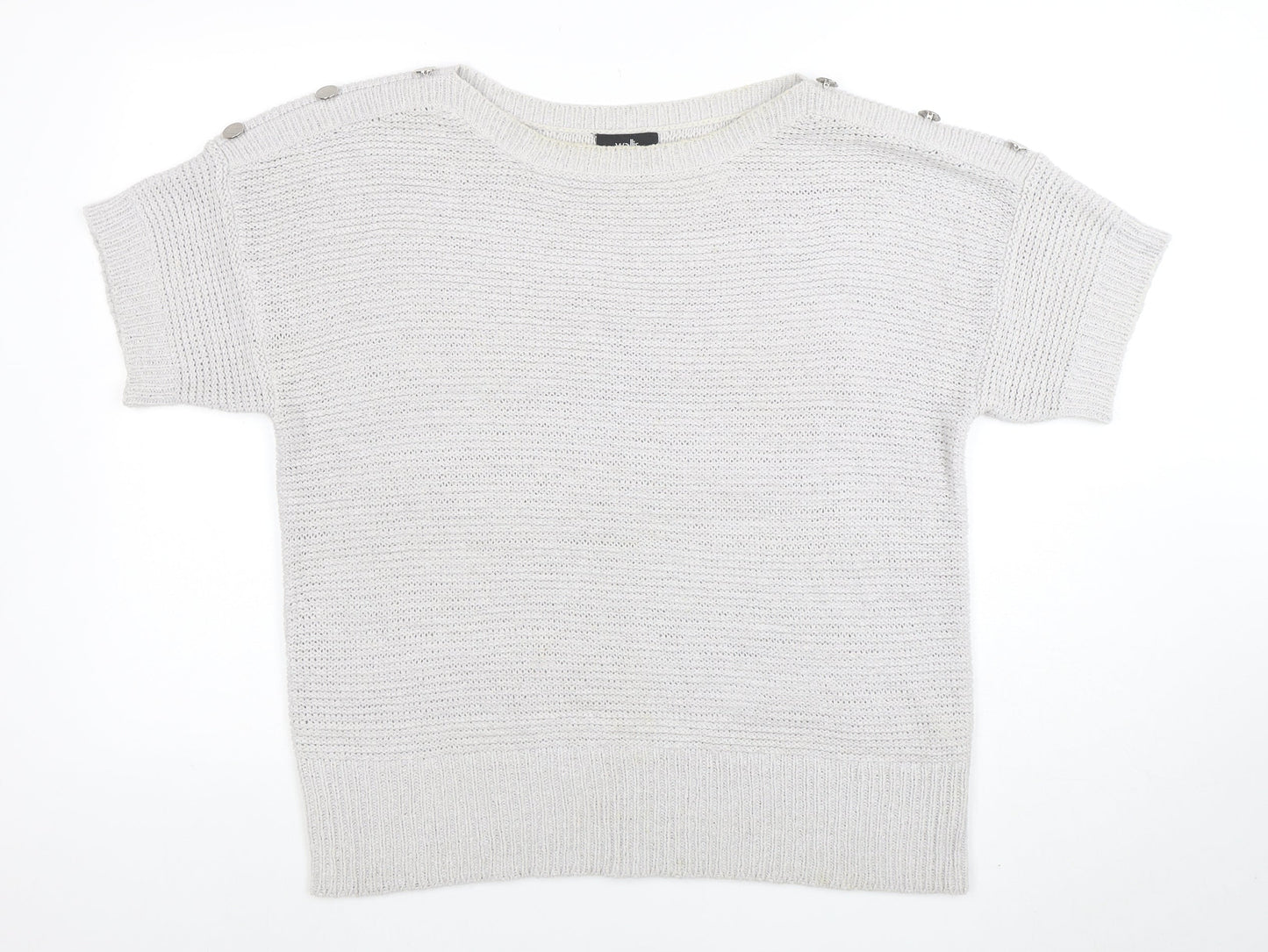 Womens UK Size L Wallis Ivory Pullover Jumper