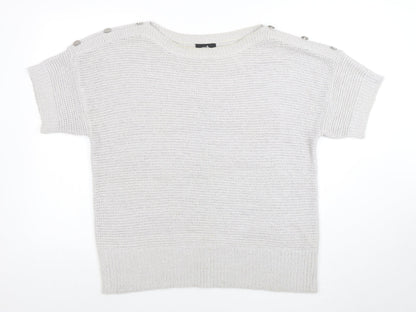 Womens UK Size L Wallis Ivory Pullover Jumper