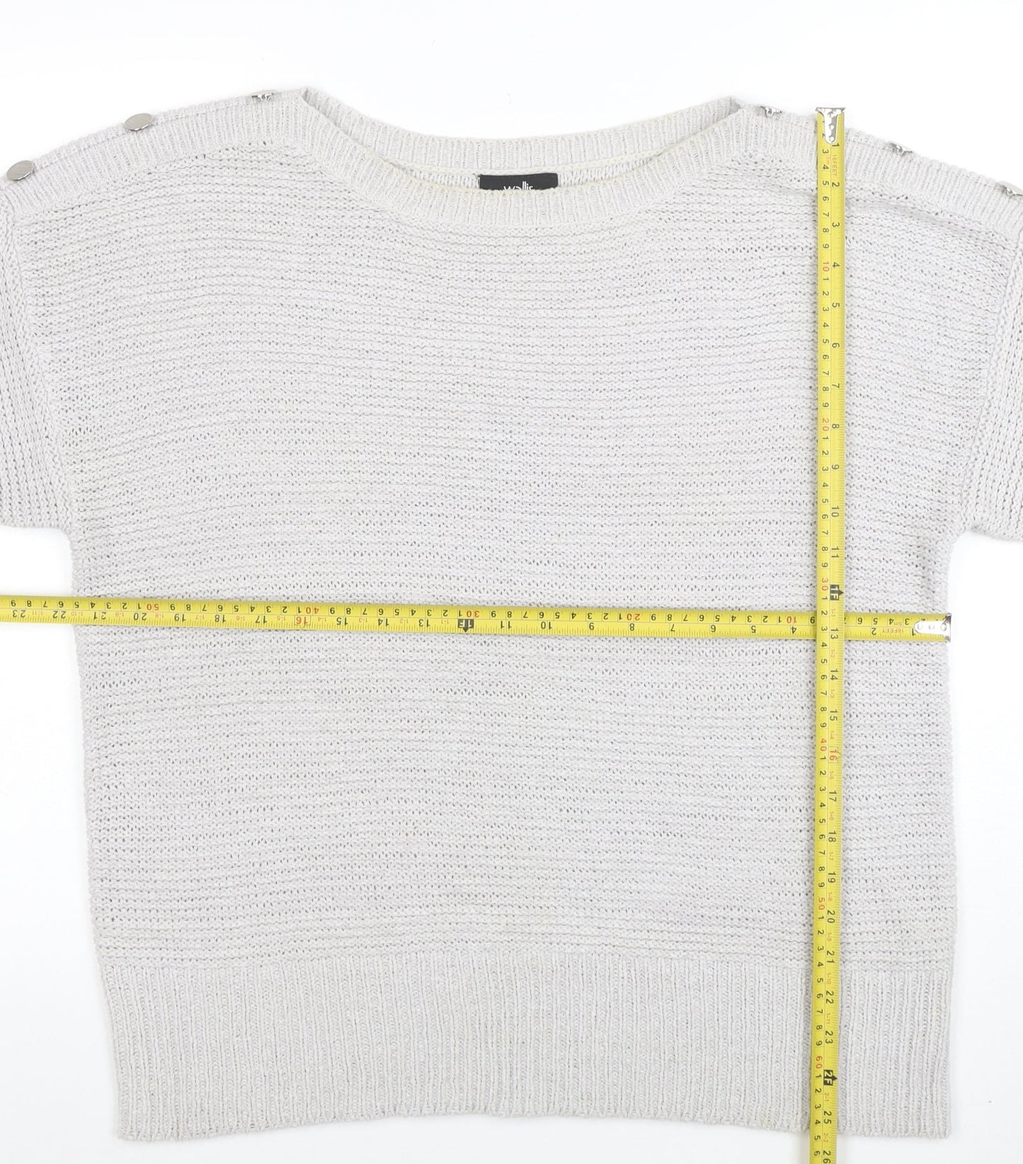 Womens UK Size L Wallis Ivory Pullover Jumper