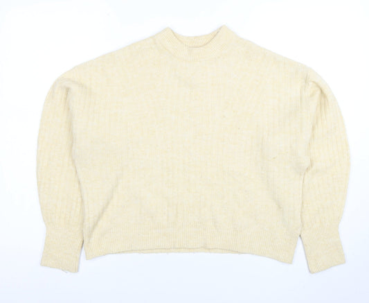 Womens UK Size S H&M Beige Pullover Jumper