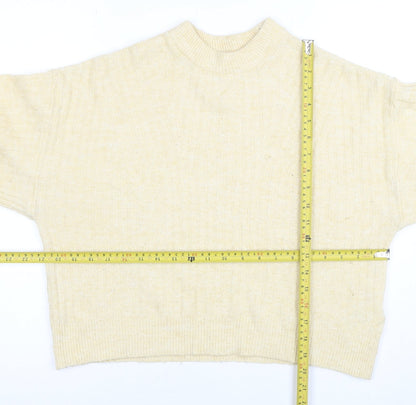 Womens UK Size S H&M Beige Pullover Jumper