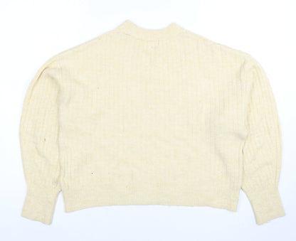Womens UK Size S H&M Beige Pullover Jumper