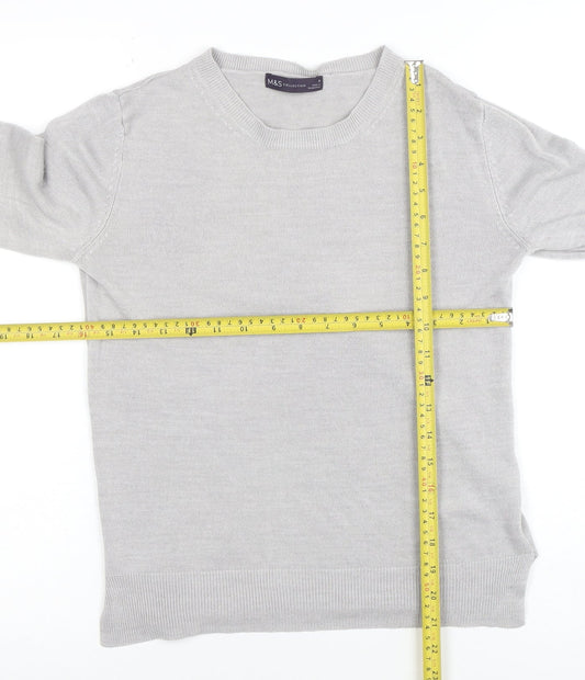 Womens UK Size 8 Marks and Spencer Grey Pullover Jumper