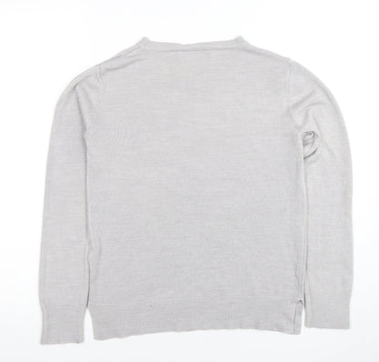 Womens UK Size 8 Marks and Spencer Grey Pullover Jumper