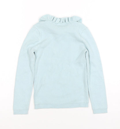 Girls UK Size 4-5 Years George Blue Pullover Jumper