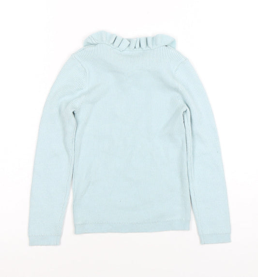 Girls UK Size 4-5 Years George Blue Pullover Jumper