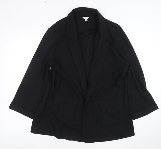 Womens UK Size 18 M&Co Black Cardigan Jumper