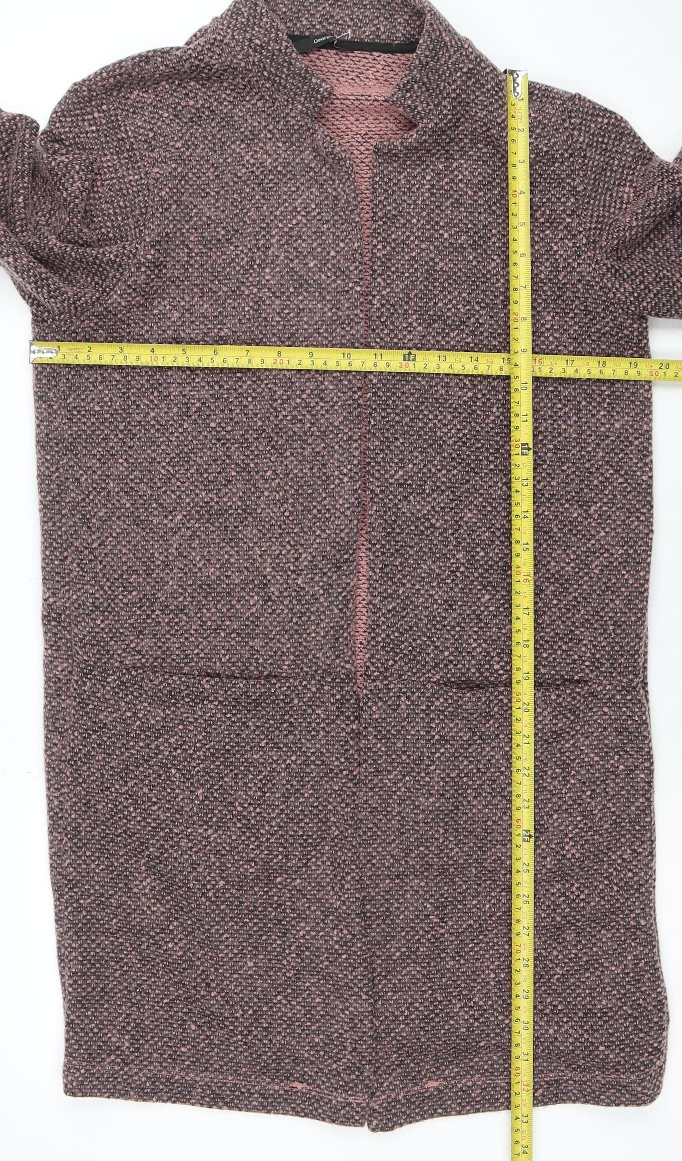 Womens UK Size M George Pink Cardigan Jumper