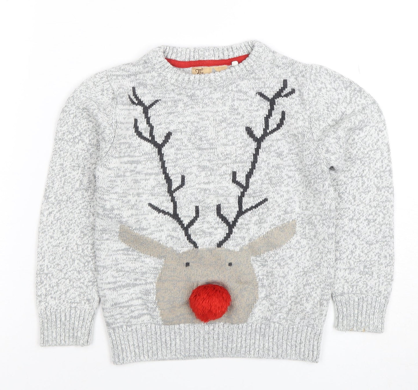 Boys UK Size 4-5 Years NEXT Grey Pullover Jumper
