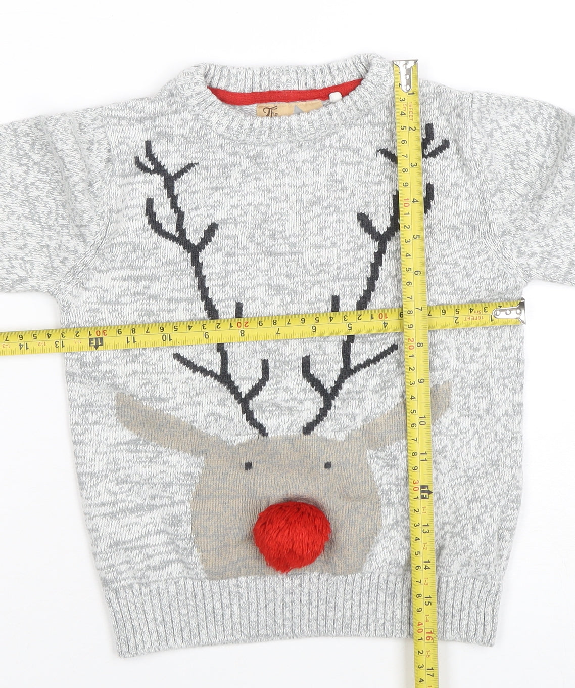 Boys UK Size 4-5 Years NEXT Grey Pullover Jumper