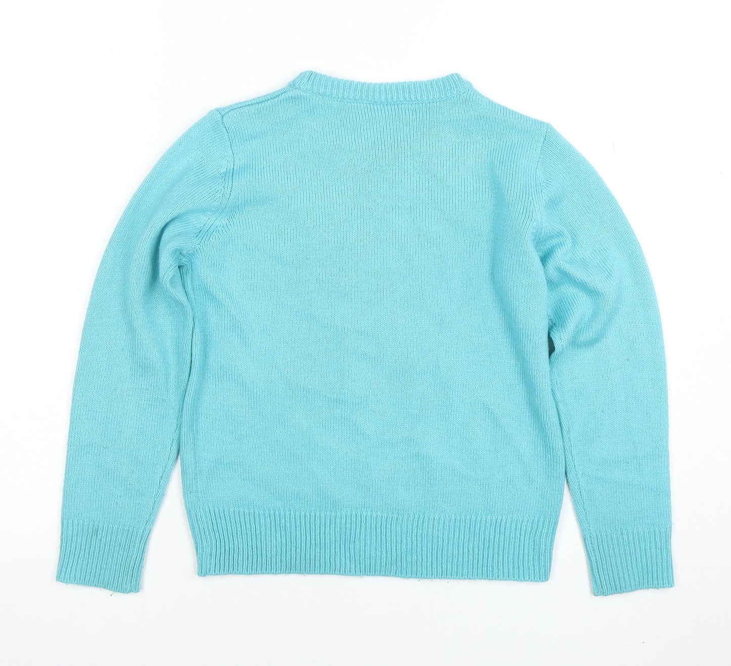 Girls UK Size 7-8 Years Avenue Kids Blue Pullover Jumper