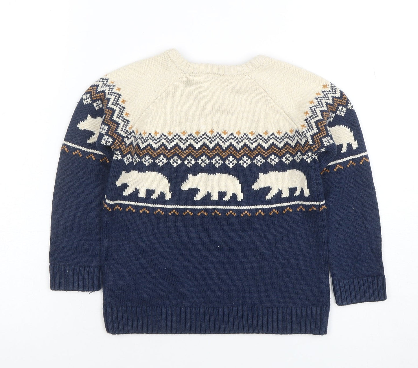 Boys UK Size 10 Years Vertbaudet Blue Pullover Jumper
