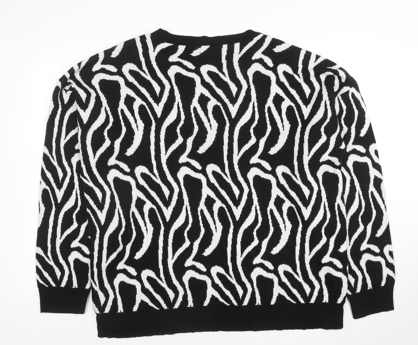 Womens UK Size L In the Style Black Pullover Jumper