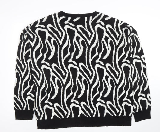 Womens UK Size L In the Style Black Pullover Jumper