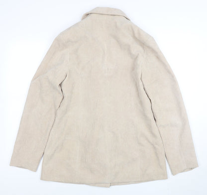 Womens UK Size 10 PRETTYLITTLETHING Regular Beige Blazer