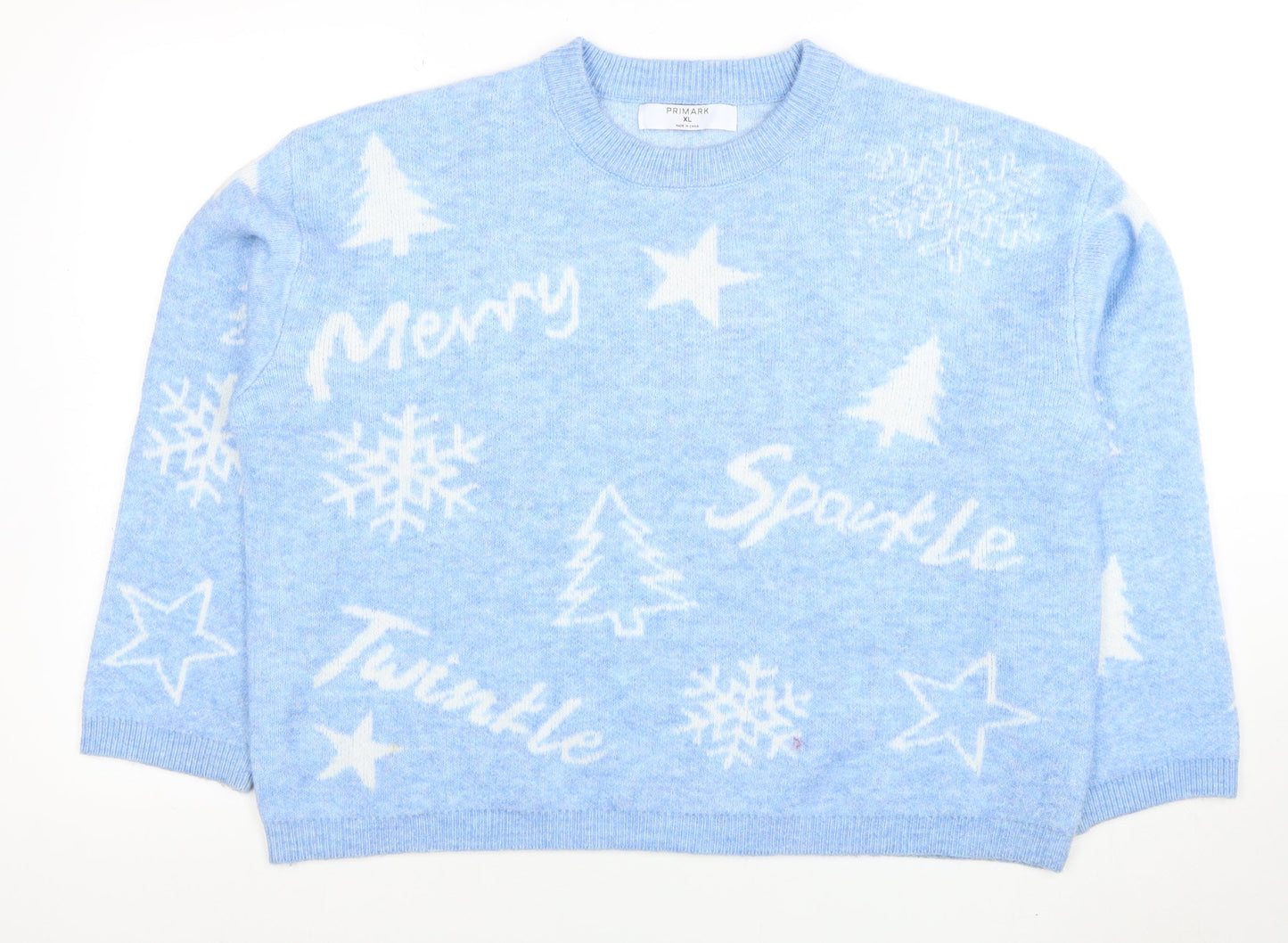 Womens UK Size XL Primark Blue Pullover Jumper