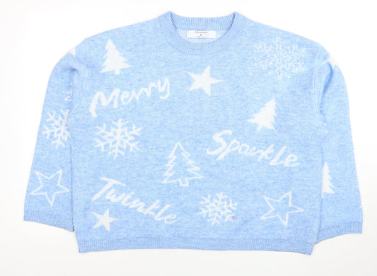 Womens UK Size XL Primark Blue Pullover Jumper
