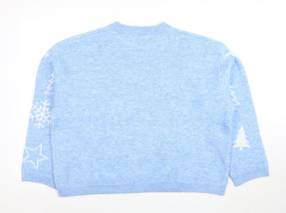 Womens UK Size XL Primark Blue Pullover Jumper