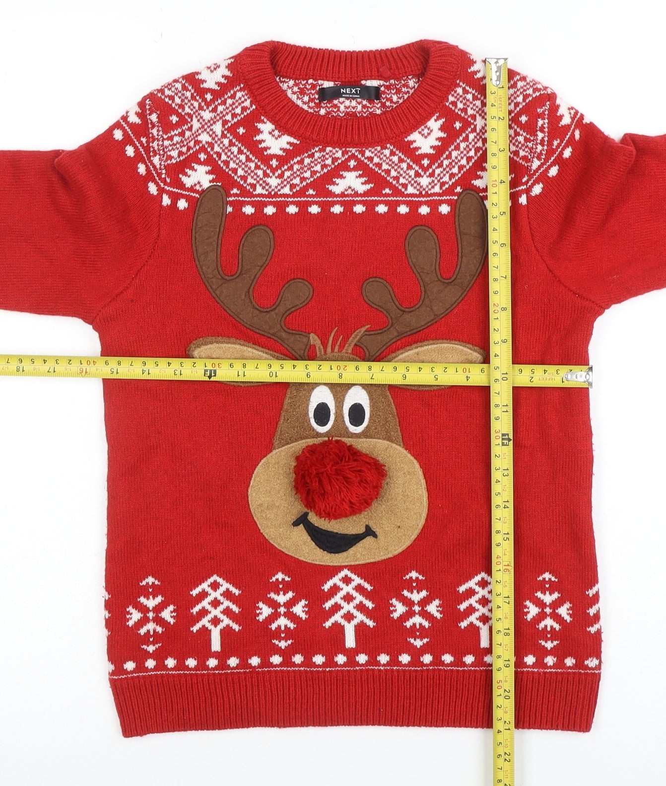 Boys UK Size 9-10 Years NEXT Red Pullover Jumper