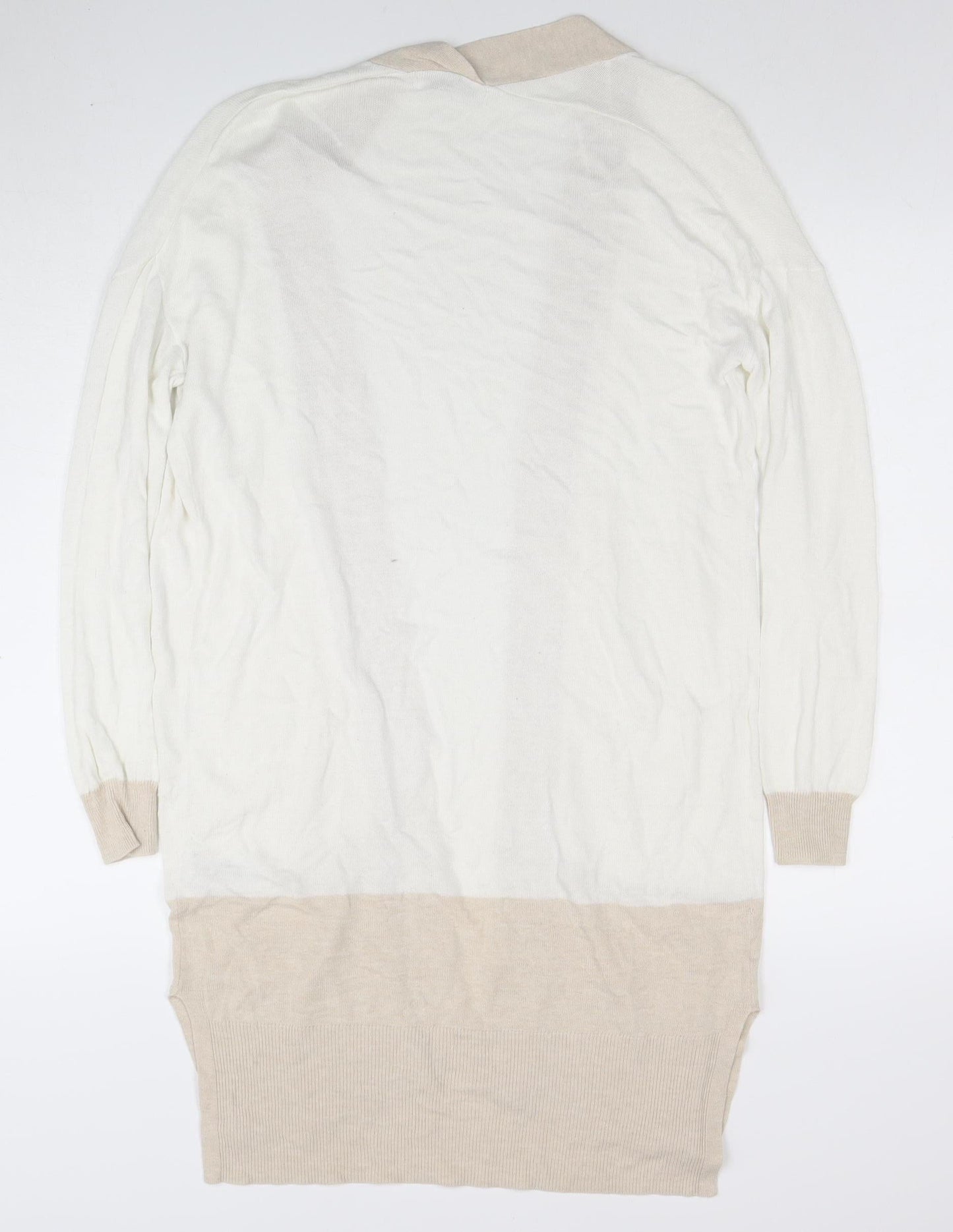 Womens UK Size 10 Nutmeg Beige Cardigan Jumper