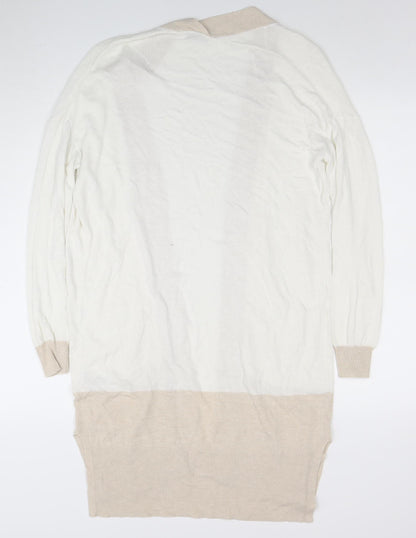 Womens UK Size 10 Nutmeg Beige Cardigan Jumper