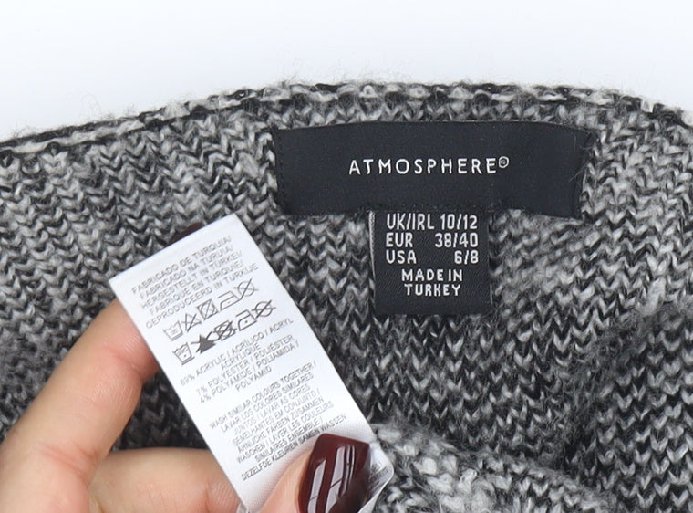 Womens UK Size 10/12 Atmosphere Black Cardigan Jumper