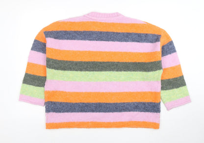 Womens UK Size L NEXT Multicoloured Pullover Jumper
