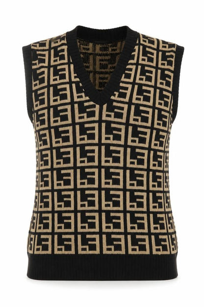Womens UK Size M/L Stylewise Black Vest Jumper