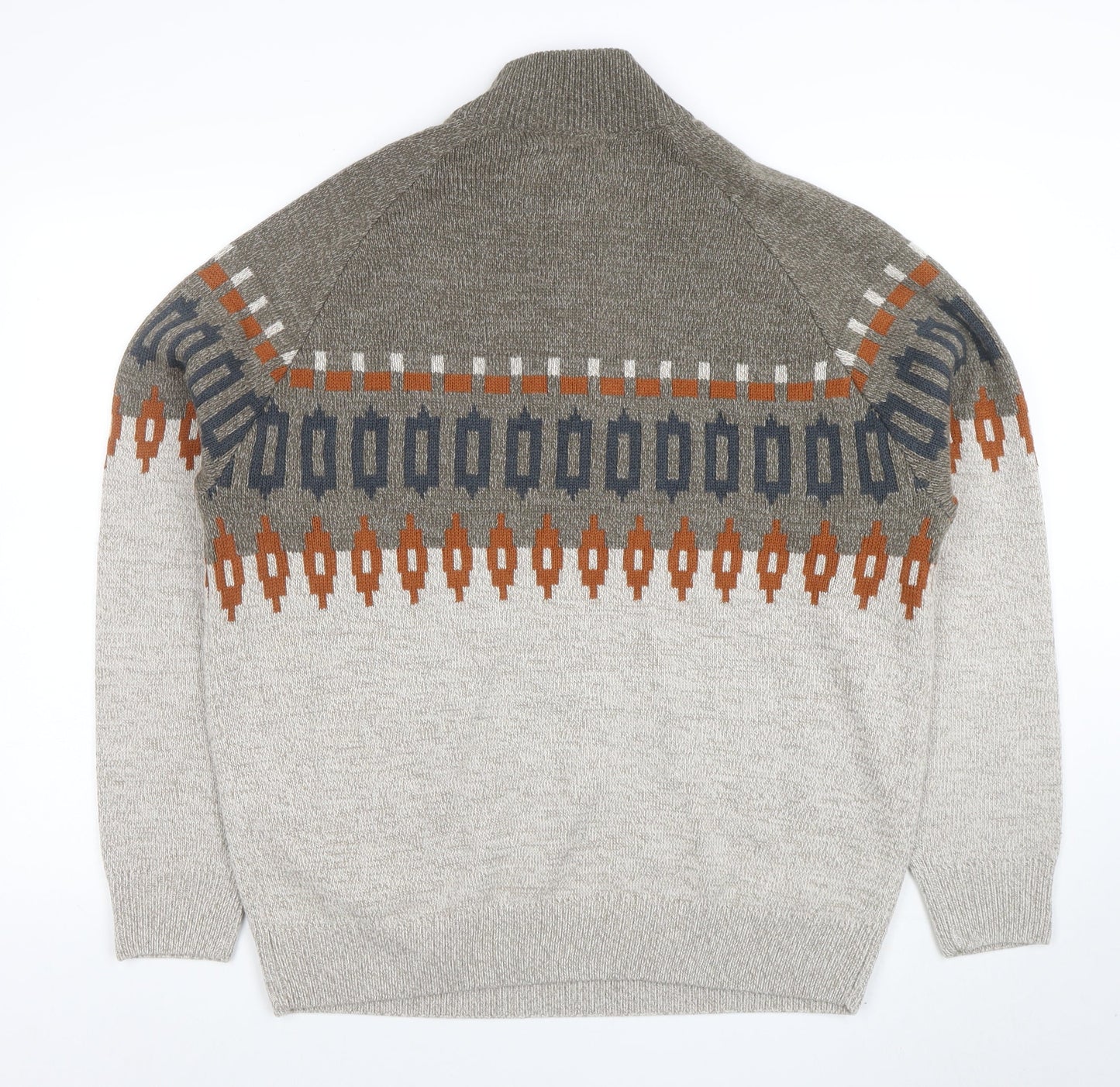 Mens UK Size XL TU Beige Pullover Jumper